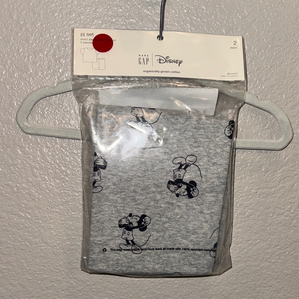 Gap Short Sleeve Shirt and Short Mickey Pajamas